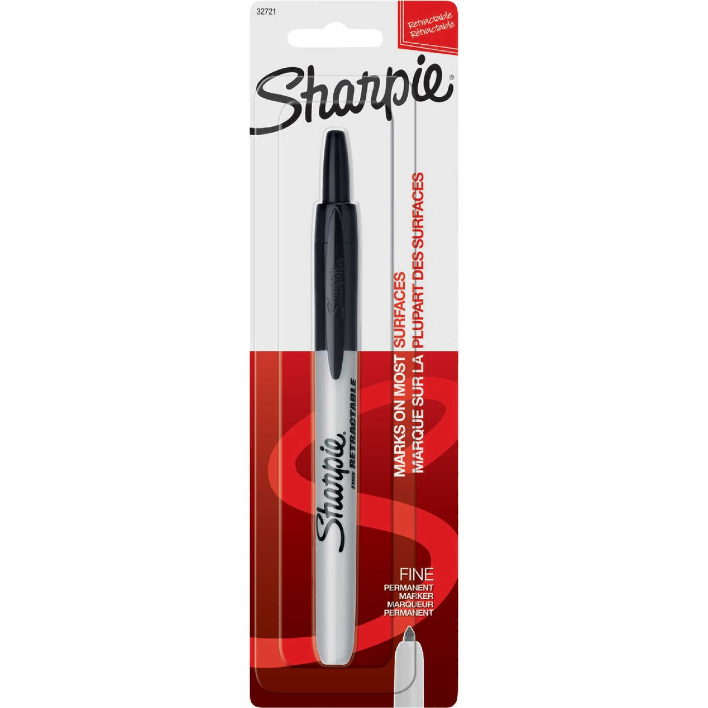 Sharpie Ultra Fine Point Retractable Permanent Markers 3-pkg-black